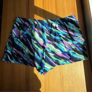 Blair 24W colorful purple green swim athletic short